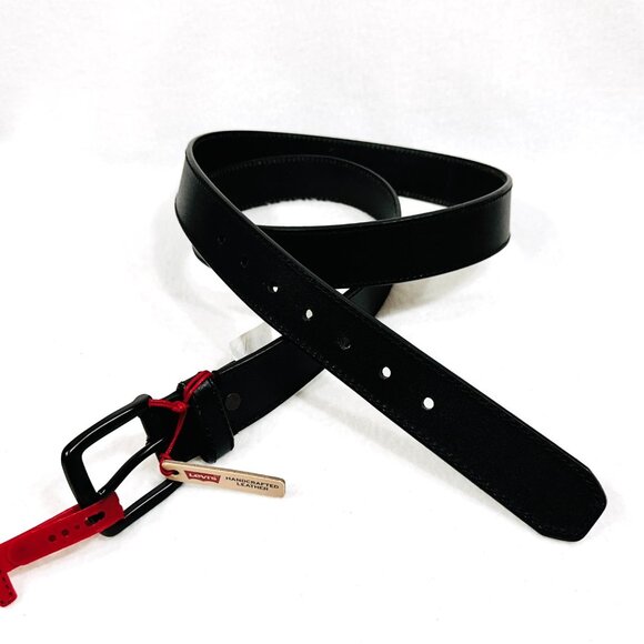 Levis Black Men's Leather Belt Size 3X (50/52) - NWT - Picture 1 of 11